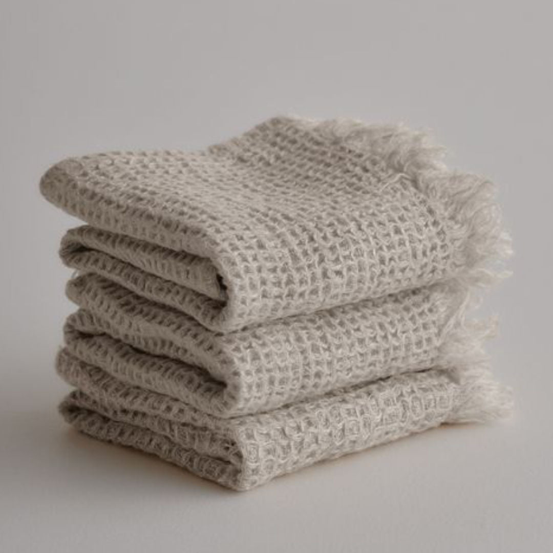 Waffle Face Towel | Sable - Suzie Anderson Home