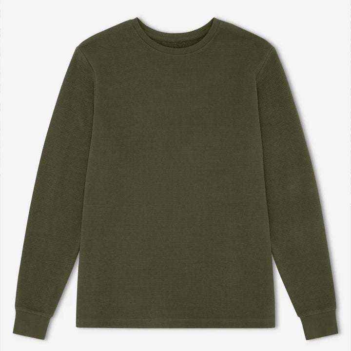 Simple | Men’s Smith Long Sleeve Waffle | Fatigue