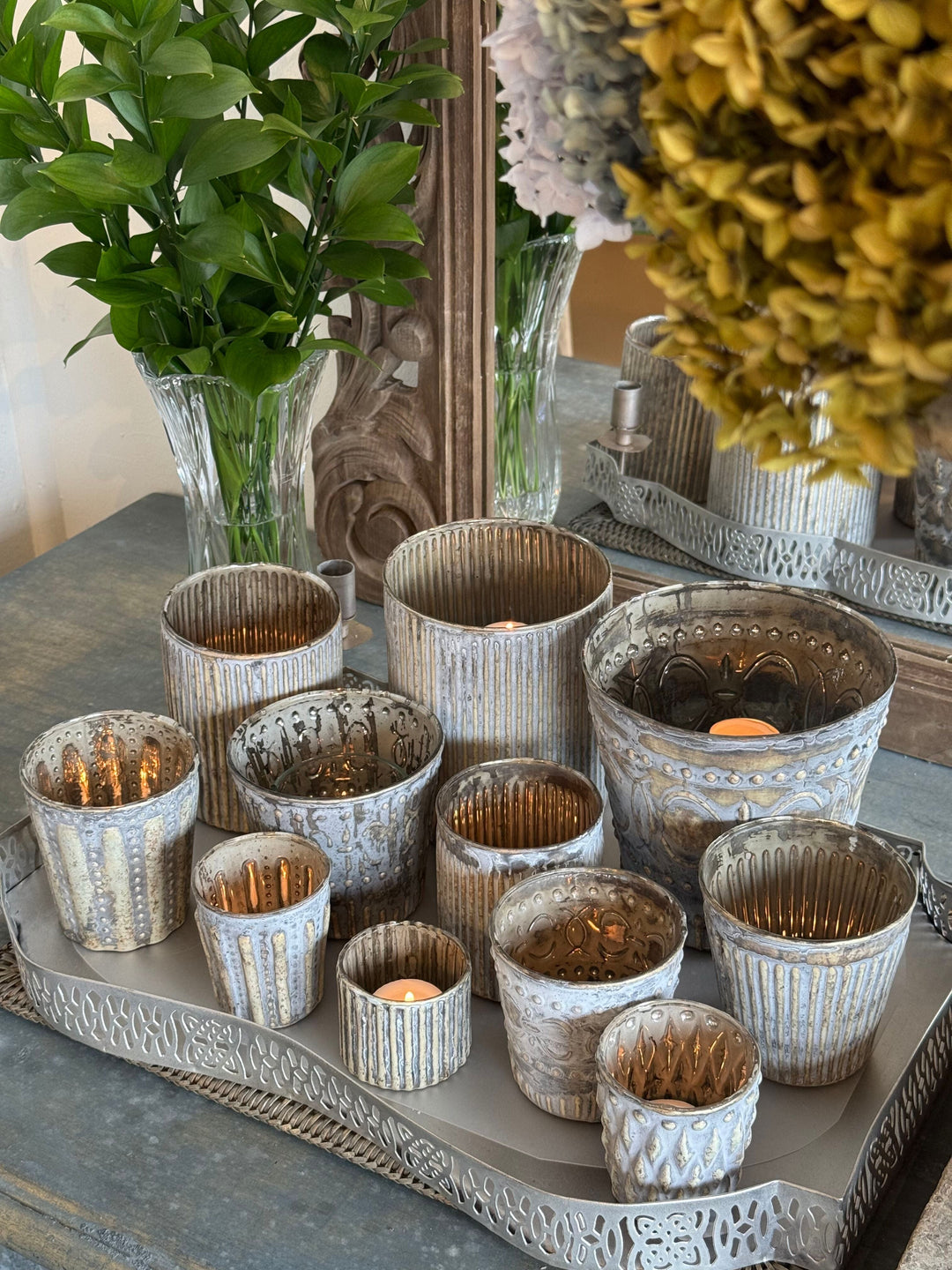 Wagner Mercury Glass Votive Holder | Large - Suzie Anderson Home