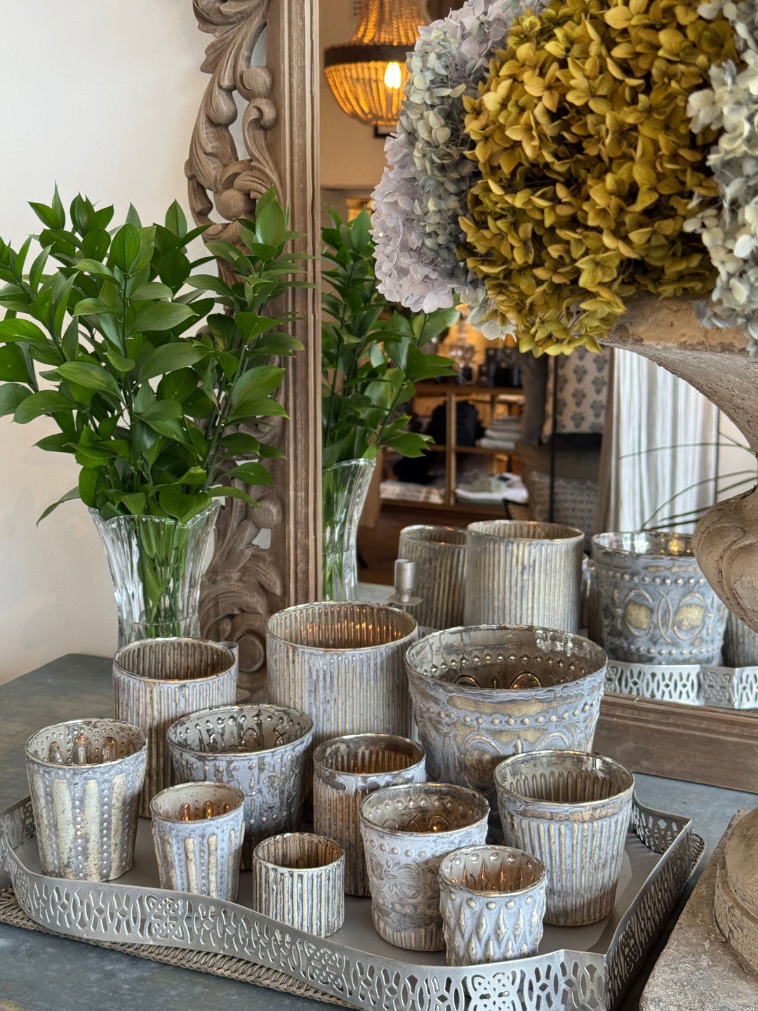 Wagner Mercury Glass Votive Holder | Large - Suzie Anderson Home