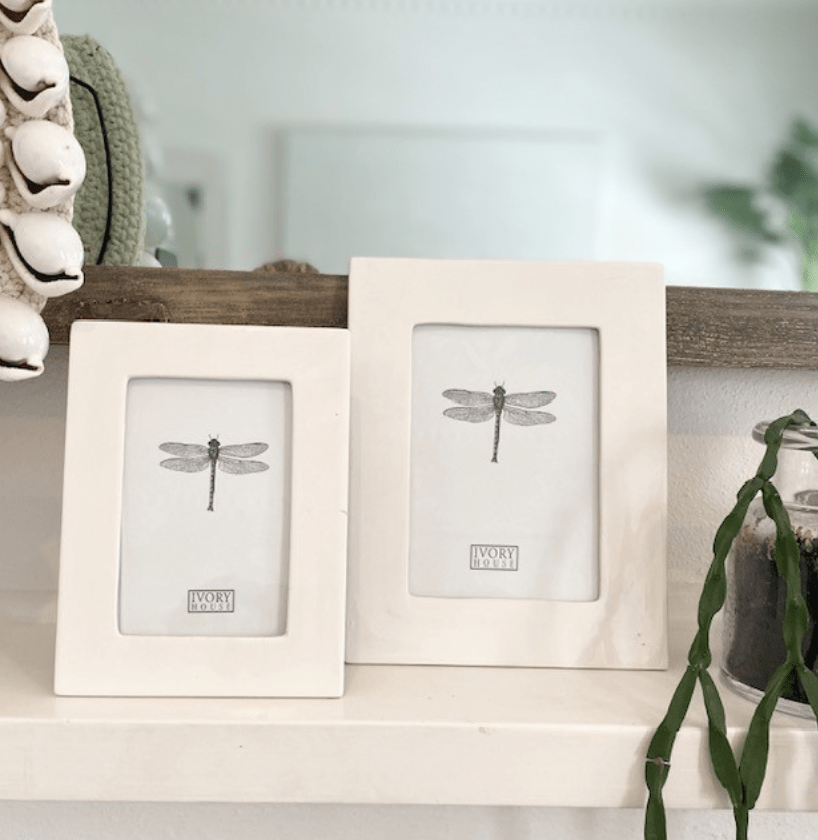 White Ceramic Photo Frame 4"x6" - Suzie Anderson Home
