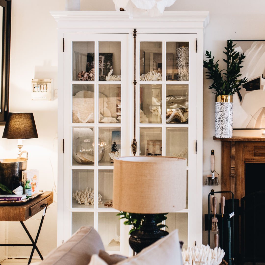 White Petite Display Cabinet (EX DISPLAY) - Suzie Anderson Home