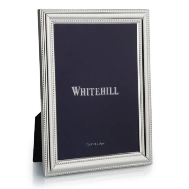 Beaded Photo Frame | Silver Plate | 13x18cm