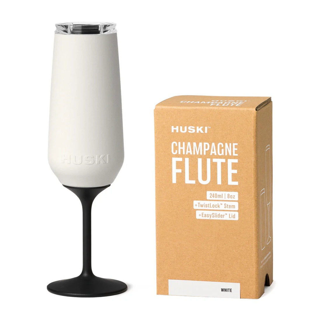 Huski | Champagne Flute | White