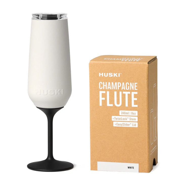 Huski | Champagne Flute | White