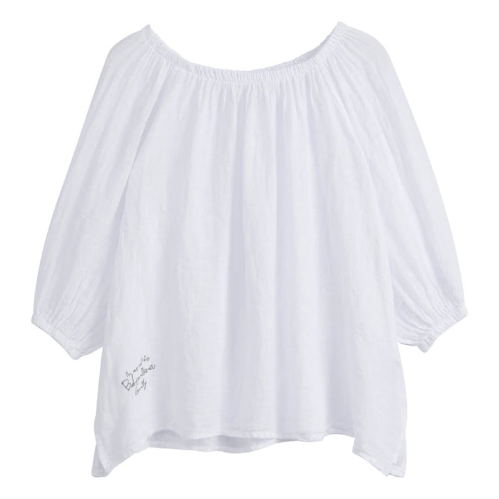 Bypias | Lily Linen Top | White