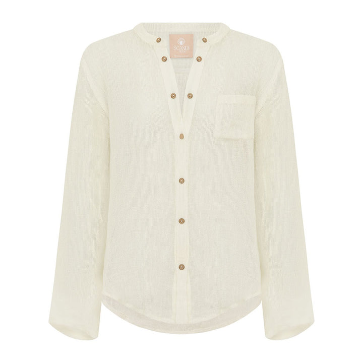 Scandi | Piper Linen Shirt | White