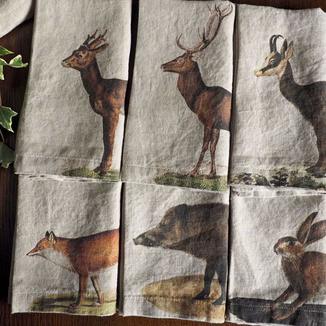 Wild Animals | Linen Napkin | SET OF 6 - Suzie Anderson Home