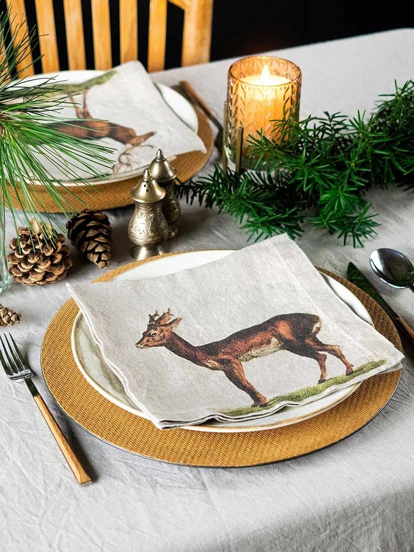Wild Animals | Linen Napkin | SET OF 6 - Suzie Anderson Home
