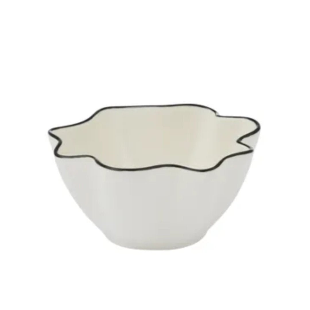 Windsor Ceramic Bowl 10cm | Ivory/Black - Suzie Anderson Home