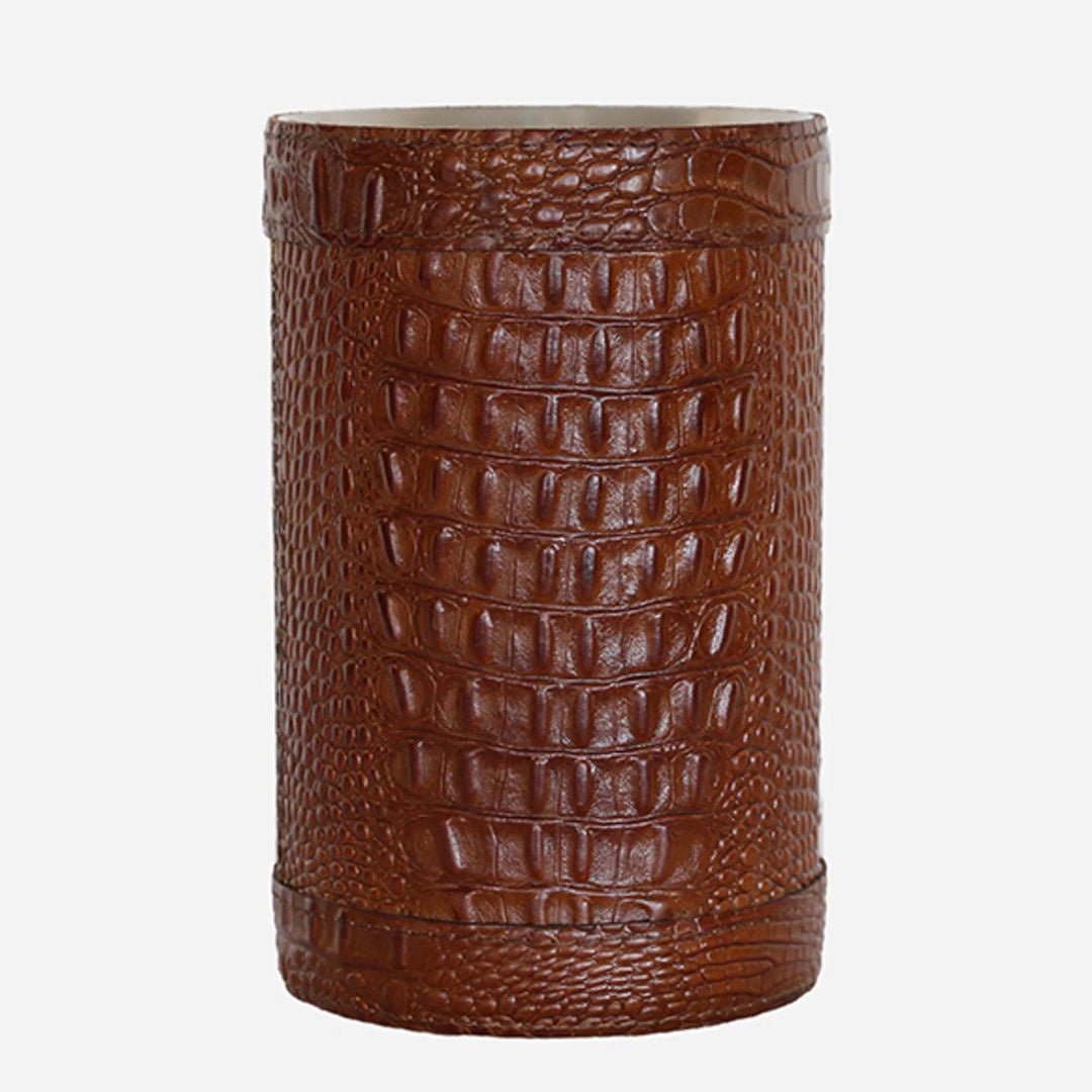 Wine Cooler | Croc Leather - Suzie Anderson Home