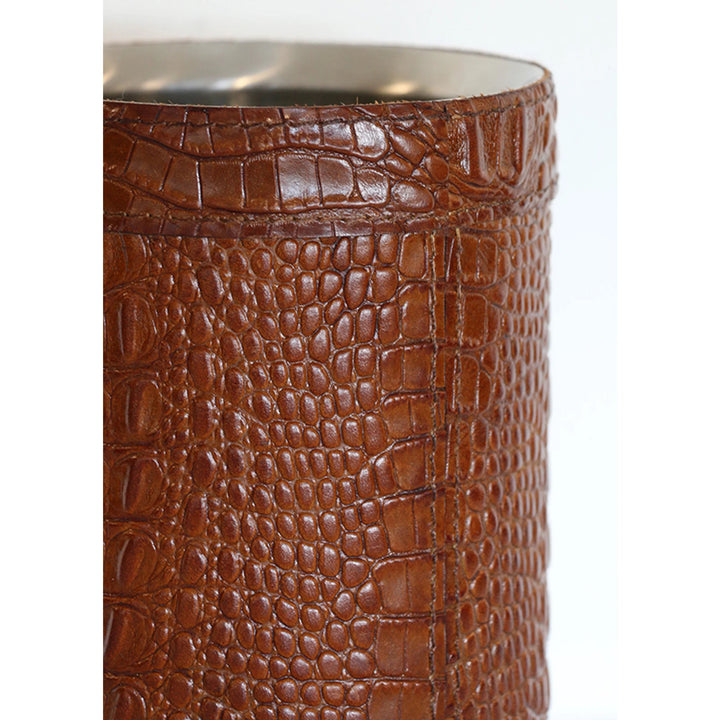 Wine Cooler | Croc Leather - Suzie Anderson Home