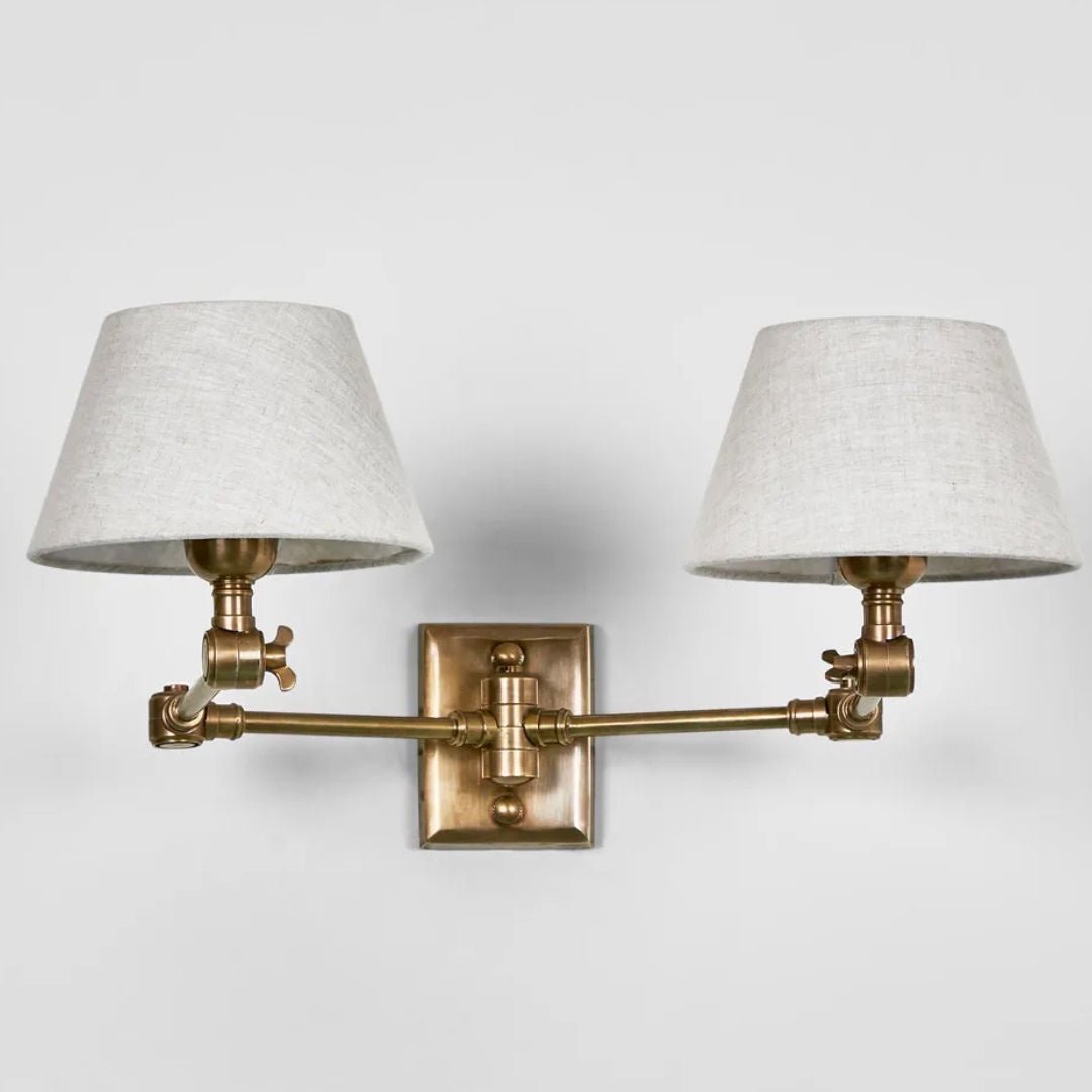 Worcester Sconce | Antique Brass | W 45 - 90cm (Shades Extra) - Suzie Anderson Home