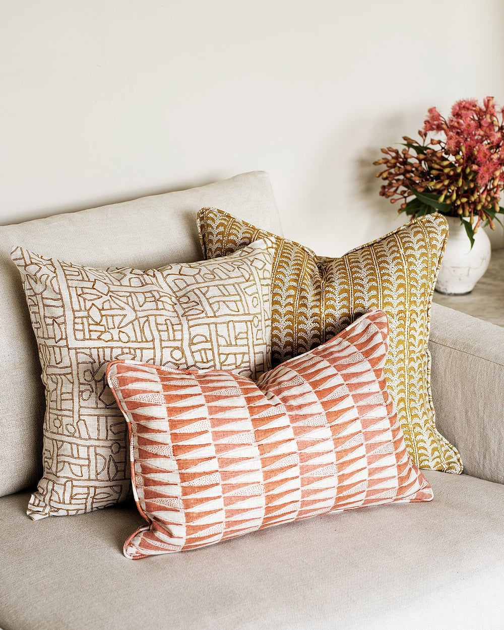Zaire Tobacco Cushion & Insert | 50x50cm - Suzie Anderson Home