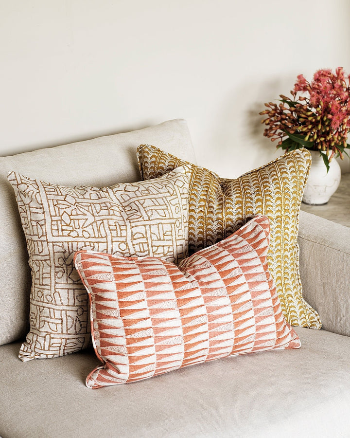 Zaire Tobacco Cushion & Insert | 50x50cm - Suzie Anderson Home