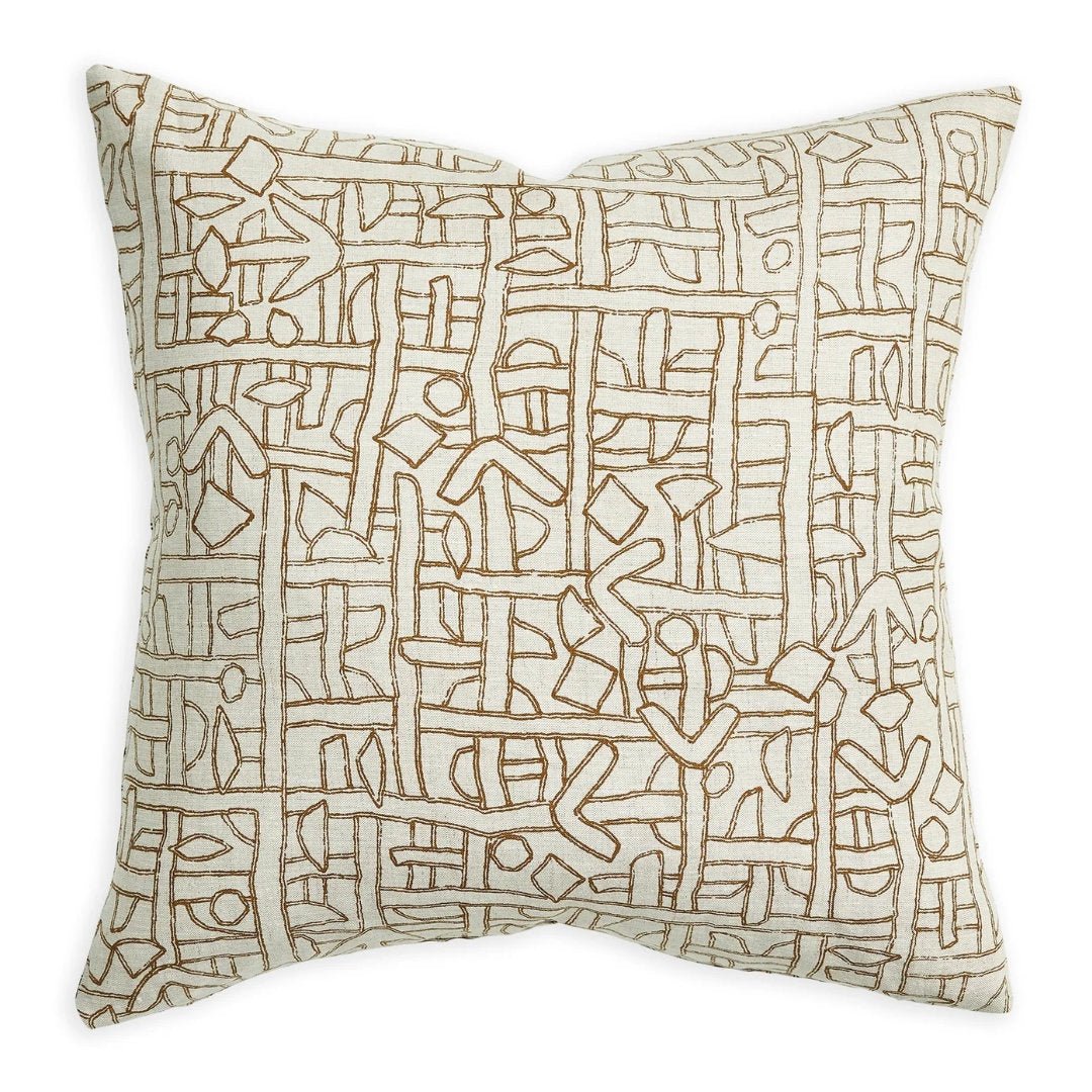 Zaire Tobacco Cushion & Insert | 50x50cm - Suzie Anderson Home