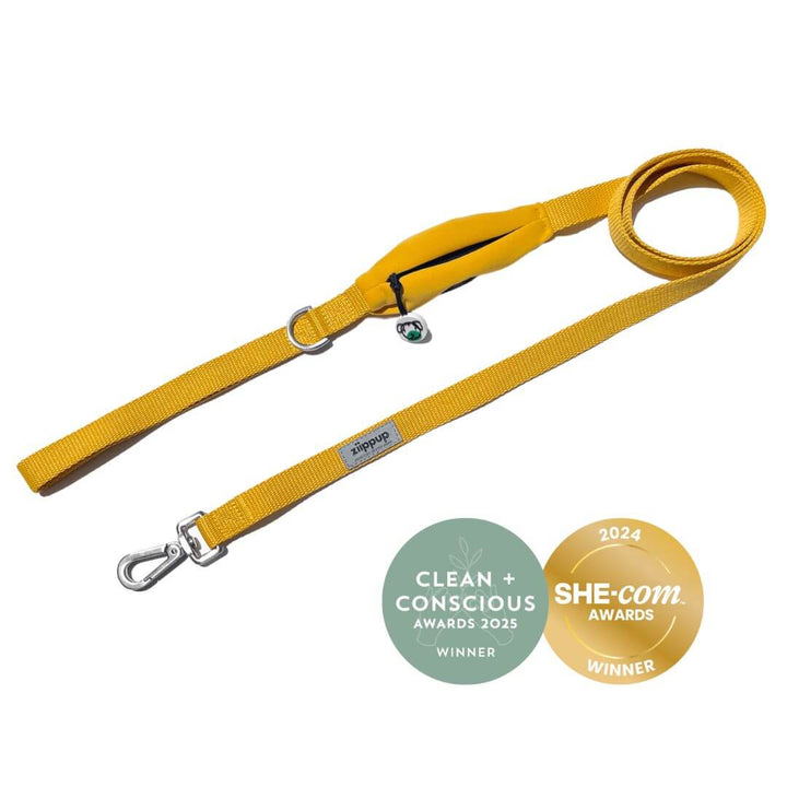 Ziippup  | Yellow Dog Lead with Built in Pocket (BOWRAL)